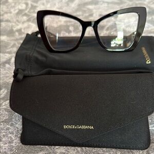 Dolce & Gabbana Black Cat-Eye prescription Glasses
